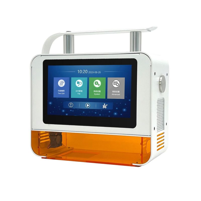 220V 50HZ हैंडहेल्ड लेजर मार्किंग मशीन के लिए समाप्ति तिथि बैच कोड क्यूआर कोड