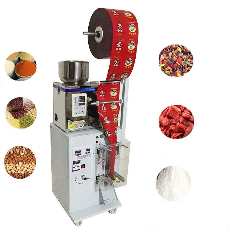 स्वचालित 1-50G सूखी शक्ति भरने हार्डवेयर अखरोट स्वचालित पाउडर चाय मसाले सील पैकिंग मशीन
