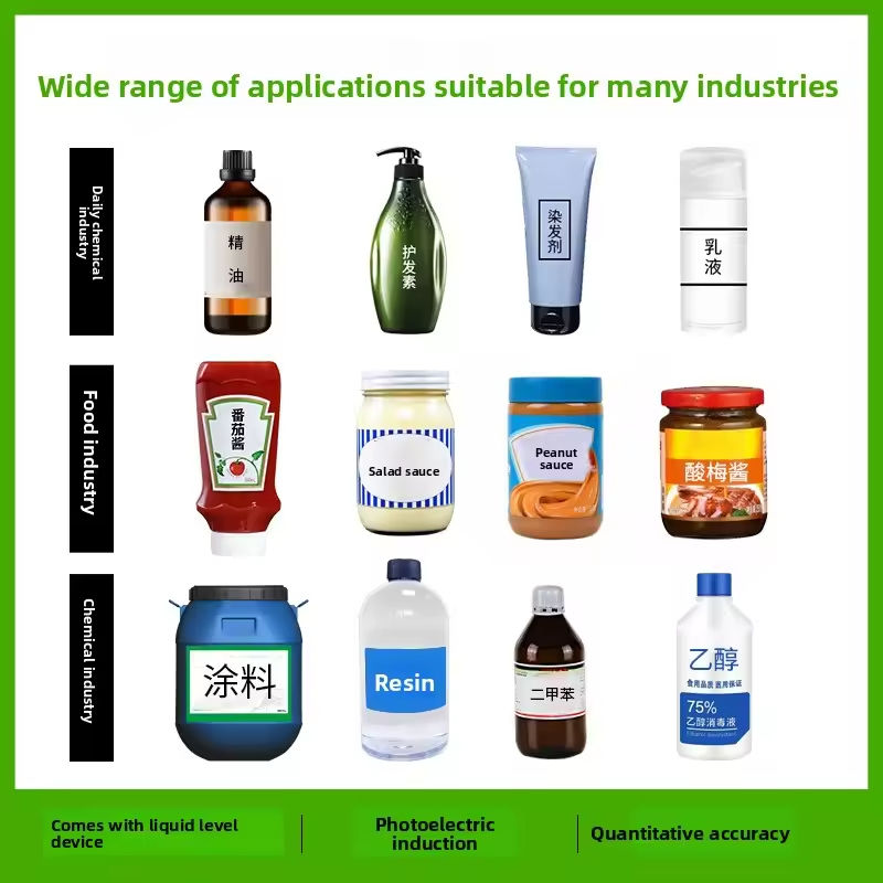 आसान संचालन पूरी तरह से स्वचालित सर्वो रोटर पंप पेस्ट तरल भरने की मशीन शहद चिपचिपा तरल मूंगफली का मक्खन केचप के लिए