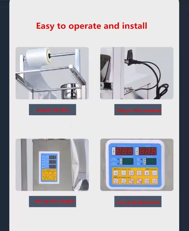 पूरी तरह से स्वचालित स्नैक पॉपकॉर्न चिन चिप्स नट आटा बहुआयामी पैकेजिंग मशीन