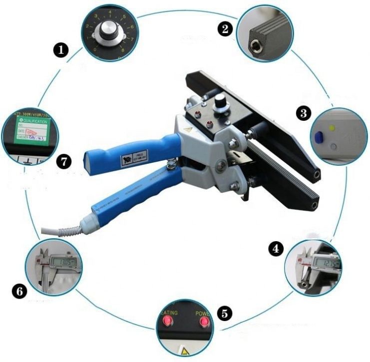 हैंड क्लैंप प्लास्टिक बैग सीलर पोर्टेबल सीलर अलमनियाम फोइल बैग सीलिंग मशीन FKR-400
