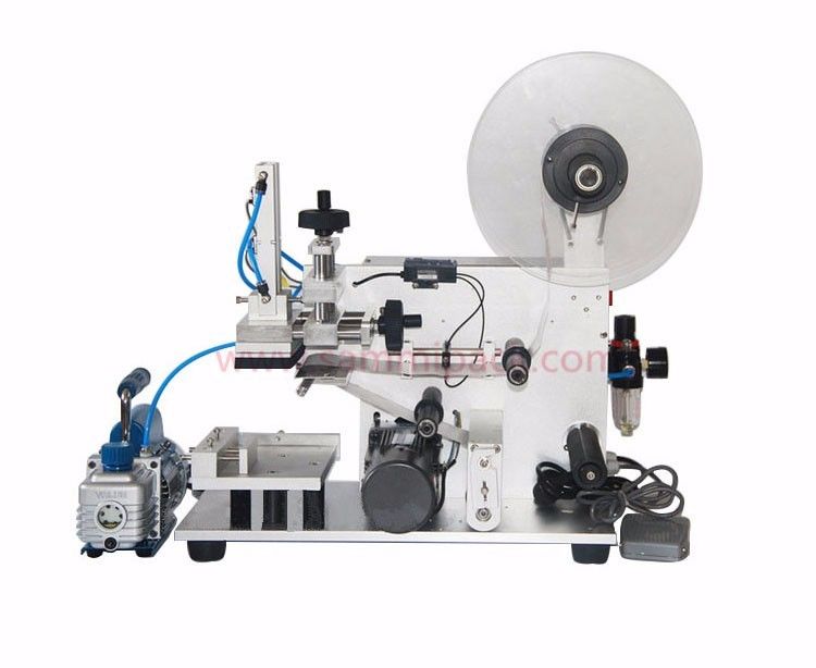 गर्म बिक्री अर्ध स्वचालित वर्ग बोतल लेबलिंग मशीन / उच्च गति रैप-अराउंड लेबलर / लेबलिंग मशीन