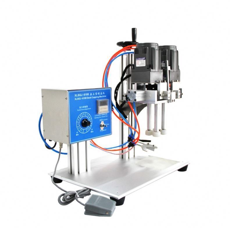 स्प्रे कैप कैपिंग मशीन, शैम्पू, शॉवर जेल के लिए अर्ध-स्वचालित बोतल कैपिंग मशीन