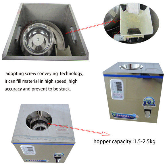 गर्म बिक्री FZ-100 सूखी चाय, पाउडर, बीज, अनाज वजन भरने की मशीन 2-100g