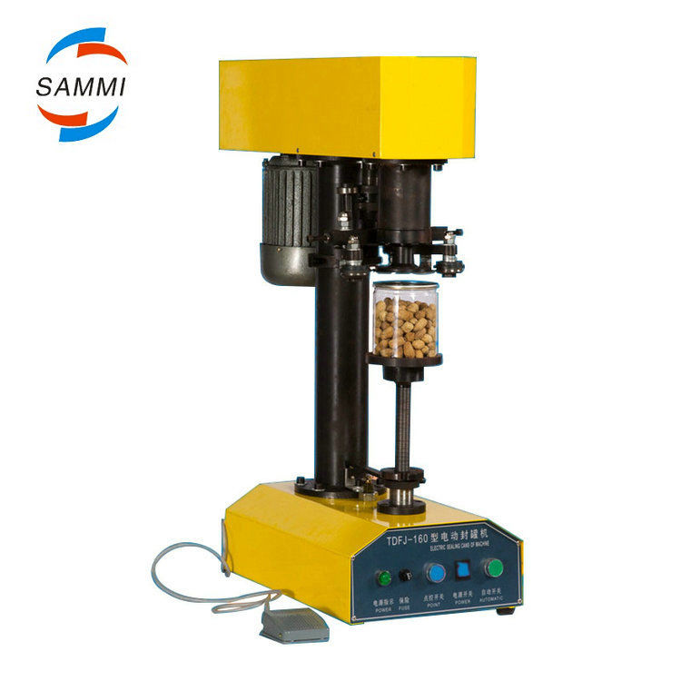 100% वारंटी Tdfj-160 पेट बोतल सीलिंग मशीन / कैन सीमर / टिन कैन के लिए कैन सीलर