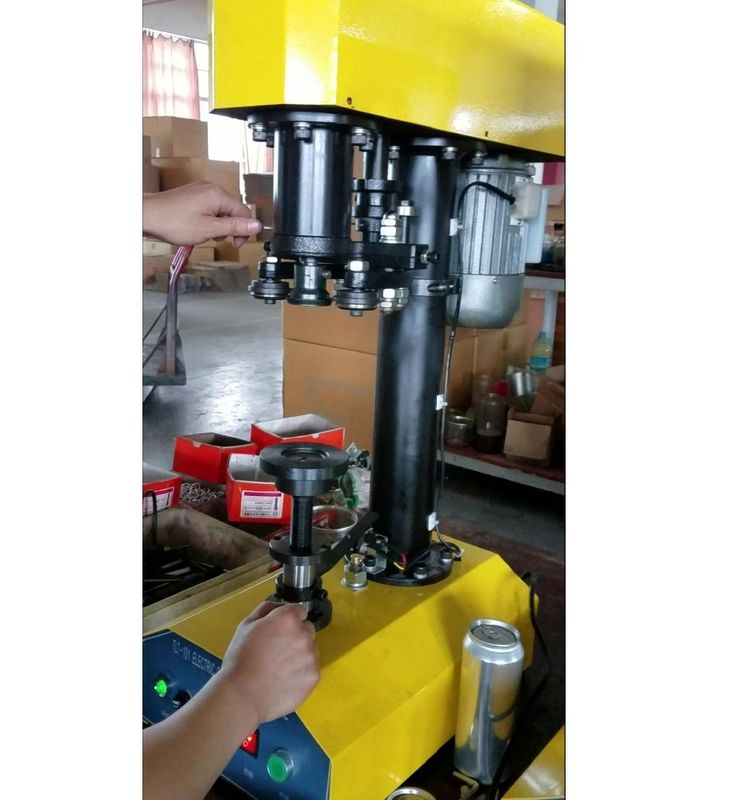 100% वारंटी Tdfj-160 पेट बोतल सीलिंग मशीन / कैन सीमर / टिन कैन के लिए कैन सीलर