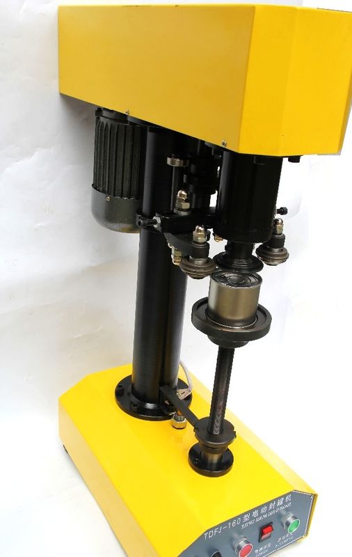 100% वारंटी Tdfj-160 पेट बोतल सीलिंग मशीन / कैन सीमर / टिन कैन के लिए कैन सीलर