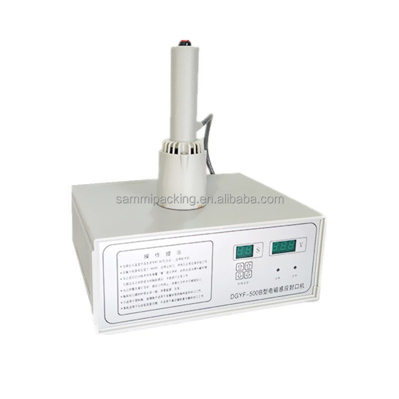 100% नई DGYF-500B हाथ से पकड़ी गई इंडक्शन बोतल सील मशीन नोजल कैप के लिए एल्यूमीनियम पन्नी कैप सीलर