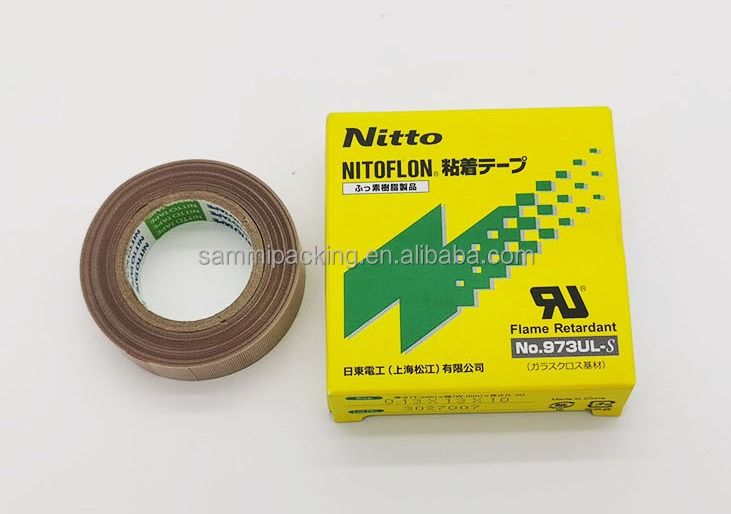 NITTO PTFE 973UL 13mm19mm Te Flon सिलिकॉन उच्च तापमान गर्मी प्रतिरोधी गर्मी प्रतिरोधी सील टेप
