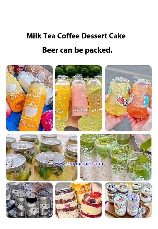 गर्म बिक्री अर्ध स्वचालित कैन सीलिंग मशीन पीईटी/एल्यूमीनियम/टिन कैन सीमर पेय के लिए बुलबुला चाय सोडा रस कॉफी फैक्टरी मूल्य