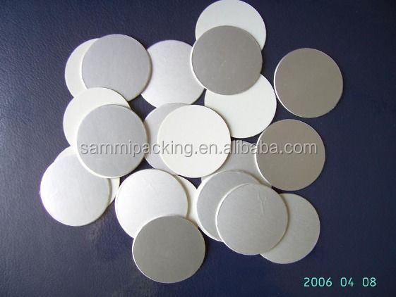 5000PCS/LOT इंडक्शन सीलिंग मशीन के लिए एल्यूमीनियम फॉयल / बोतल कैप के लिए एल्यूमीनियम फॉयल लाइनर