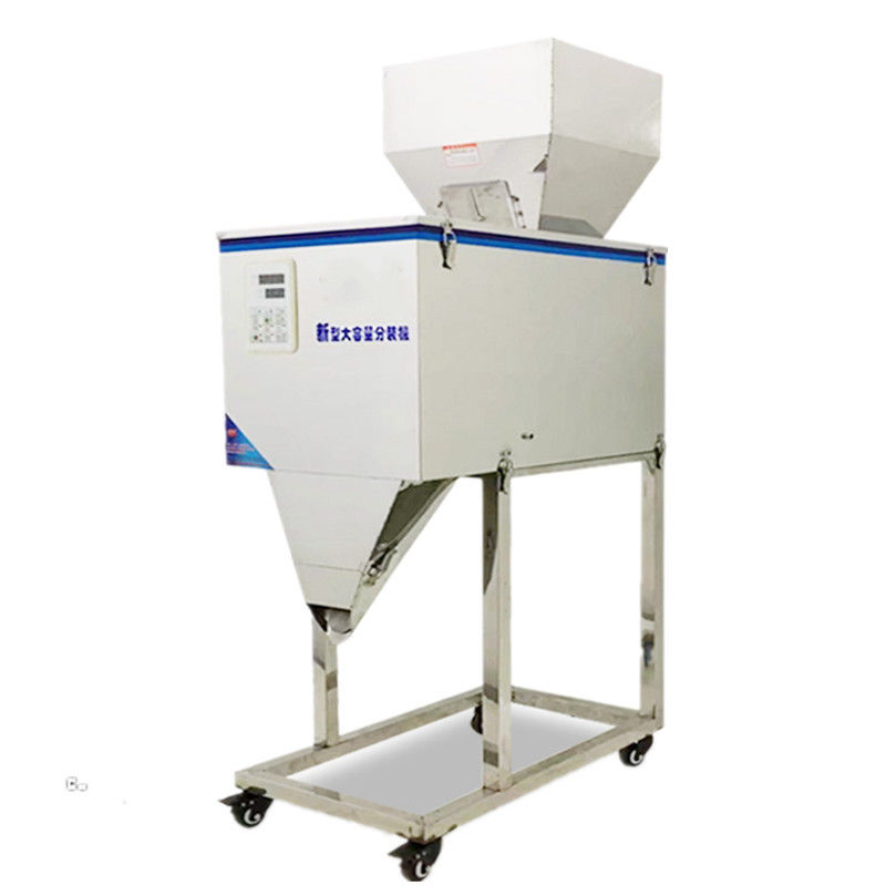 गेहूं चीनी बीन चावल के लिए स्वचालित अर्ध-स्वचालित दाना अनाज भरने की मशीन, बड़े हॉपर कोर मोटर पेय अनुप्रयोग के साथ