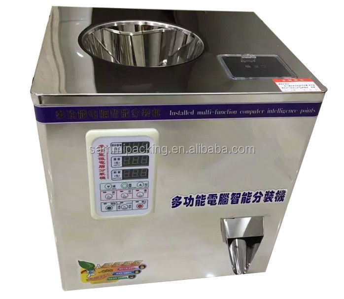 डेस्क टाइप माइक्रो कंप्यूटर रोटरी टाइप क्वांटिटेटिव फिलिंग मशीन फॉर बिग ग्रेन्यूल्स