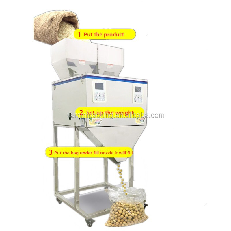 Automatic High Speed Granule Weighing Filling Machine for Rice Nuts for Plastic and Glass Bottles