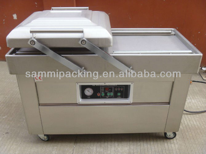 बीफ बेकन चिकन टोफू मूंगफली समुद्री भोजन के लिए मल्टीफंक्शन डबल चैंबर वैक्यूम पैकिंग मशीन