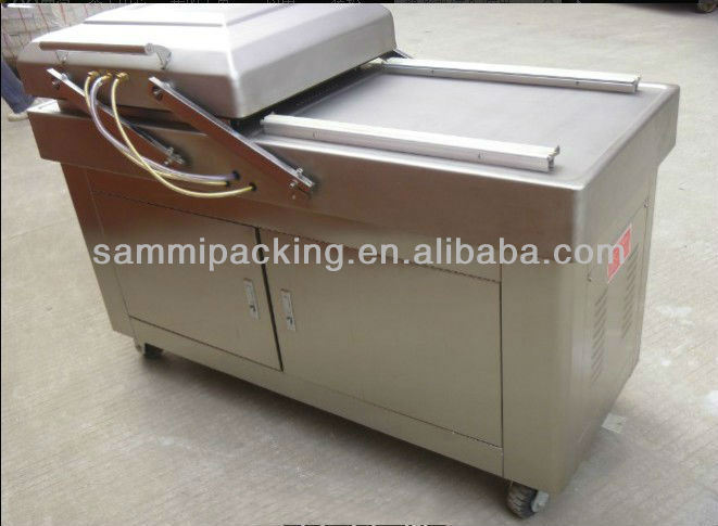 बीफ बेकन चिकन टोफू मूंगफली समुद्री भोजन के लिए मल्टीफंक्शन डबल चैंबर वैक्यूम पैकिंग मशीन