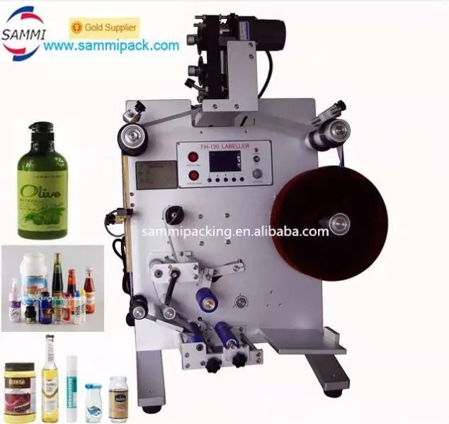 SL-130 Verital Round Bottle Labeller,गोलाकार बोतलों के लिए चिपकने वाले स्टिकर लेबलिंग मशीन