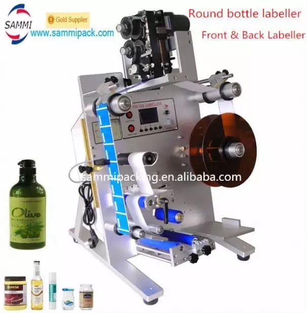 SL-130 Verital Round Bottle Labeller,गोलाकार बोतलों के लिए चिपकने वाले स्टिकर लेबलिंग मशीन