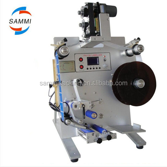 SL-130 Verital Round Bottle Labeller,गोलाकार बोतलों के लिए चिपकने वाले स्टिकर लेबलिंग मशीन