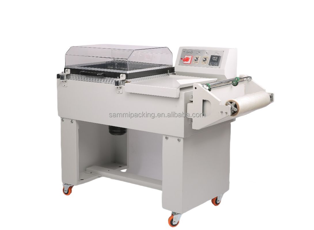 FM-5540 इलेक्ट्रिक सेमी-ऑटोमैटिक हीट सिकुड़न टनल रैपिंग मशीन, बोतलों/बक्सों को लकड़ी के पैकेजिंग के लिए सिकुड़न रैपिंग के लिए 2-इन-1