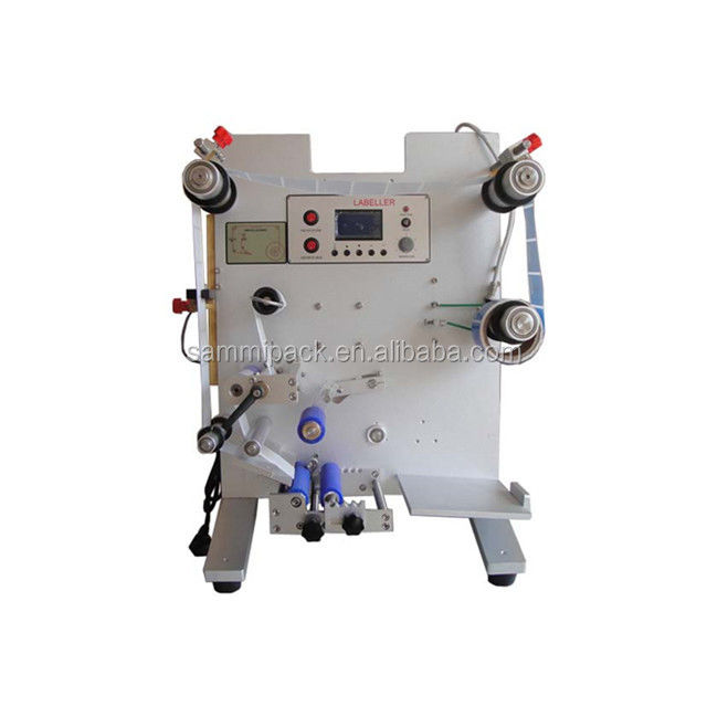 इलेक्ट्रिक ईयर ड्रॉप गोल बोतल लेबलिंग मशीन अद्वितीय नई अर्ध-स्वचालित कोर मोटर घटक के साथ