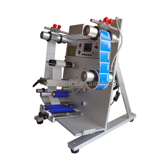 इलेक्ट्रिक ईयर ड्रॉप गोल बोतल लेबलिंग मशीन अद्वितीय नई अर्ध-स्वचालित कोर मोटर घटक के साथ