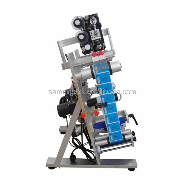 इलेक्ट्रिक ईयर ड्रॉप गोल बोतल लेबलिंग मशीन अद्वितीय नई अर्ध-स्वचालित कोर मोटर घटक के साथ