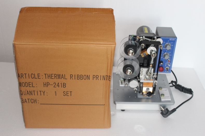 नई आगमन अर्ध-स्वचालित हॉट कलर रिबन कोड प्रिंटिंग मशीन