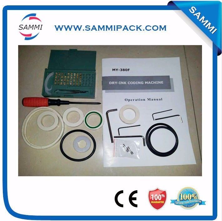 स्वचालित ठोस स्याही कोडिंग मशीन MY-380 बैच/दिनांक/समाप्ति संख्या प्रिंटर पेपर, फिल्म पैकेजिंग और लेबल के लिए हॉट इंक रोल के साथ