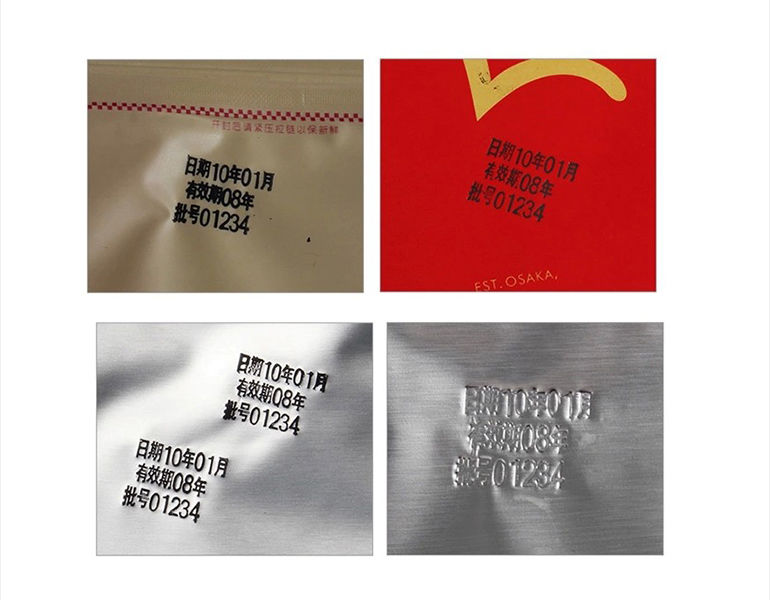 MY-380F निरंतर समाप्ति तिथि कोडर, घरेलू उपयोग और औद्योगिक लेबलिंग के लिए उच्च गति इंक रोल बैच नंबर प्रिंटिंग मशीन