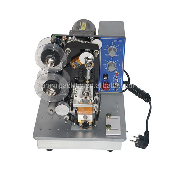 इलेक्ट्रिक सेमी-ऑटोमैटिक डेट स्टैम्पिंग नंबरिंग प्रिंटिंग मशीन नई स्थिति कोर इंजन बैग फॉयल फिल्म के लिए