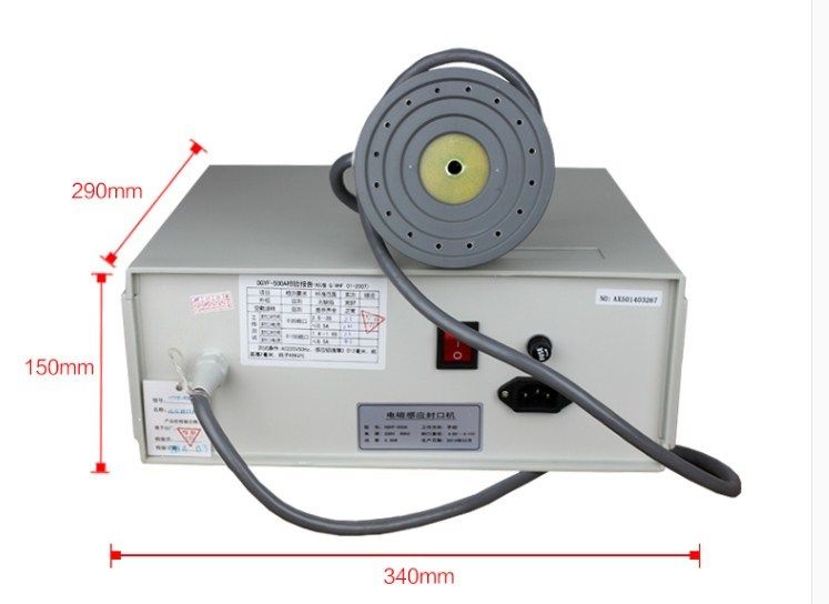हैंडहेल्ड इलेक्ट्रोमैग्नेटिक इंडक्शन सीलर 20-100 मिमी बोतल ढक्कन मुंह सील पोर्टेबल एल्यूमीनियम पन्नी गैसकेट सील मशीन
