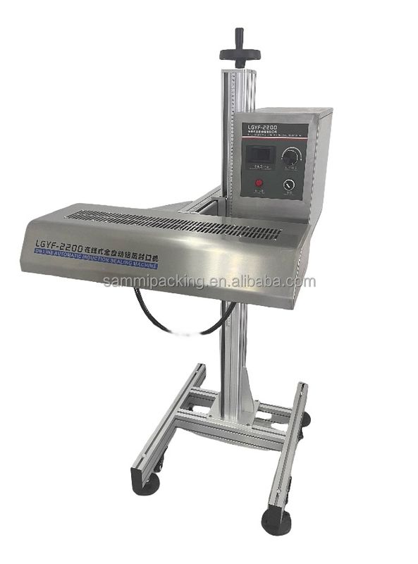 स्वचालित विद्युत चुम्बकीय प्रेरण सीलिंग मशीन प्लास्टिक जूस बोतल एल्यूमीनियम पन्नी सीलिंग मशीन बोतल कैन सीलर