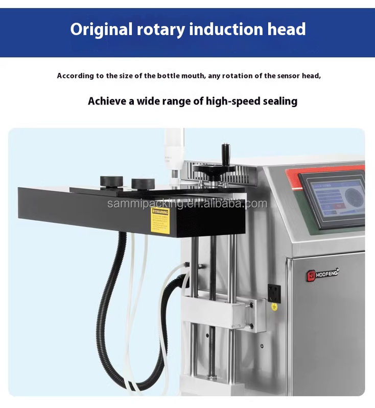 प्लास्टिक बोतलों के लिए पूरी तरह से स्वचालित सतत डिब्बे ग्लास इंडक्शन एल्यूमीनियम पन्नी सीलिंग मशीन