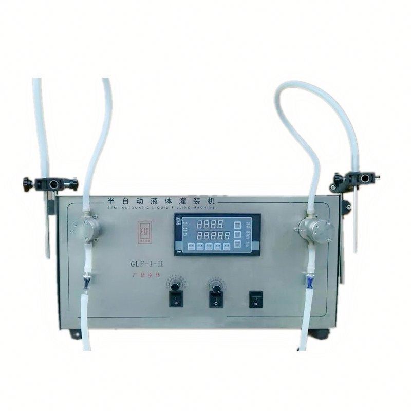 GLF-I-II गियर पंप जैतून का तेल बॉटलिंग मशीन डबल हेड्स लिक्विड फिलिंग मशीन, ऑयल फिलर (3-3000ml)