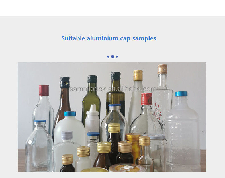 आसान ऑपरेट अर्ध-स्वचालित रस्सी कैपिंग मशीन व्हिस्की शराब ग्लास बोतल शराब की बोतल ढक्कन के लिए पेंच कैपर