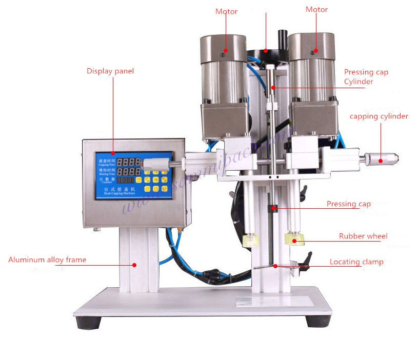 टिकाऊ औद्योगिक प्लास्टिक बोतल सीलर स्क्रू कैपिंग हर्बल टिंचर जार कैपिंग उपकरण कैपिंग मशीन