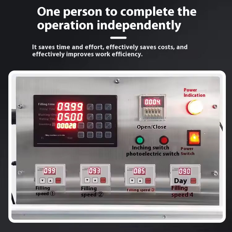 निर्माता पूरी तरह से स्वचालित क्रीम तरल दोहरे उद्देश्य वाली शहद कॉस्मेटिक सॉस वायवीय मात्रात्मक भरने की मशीन