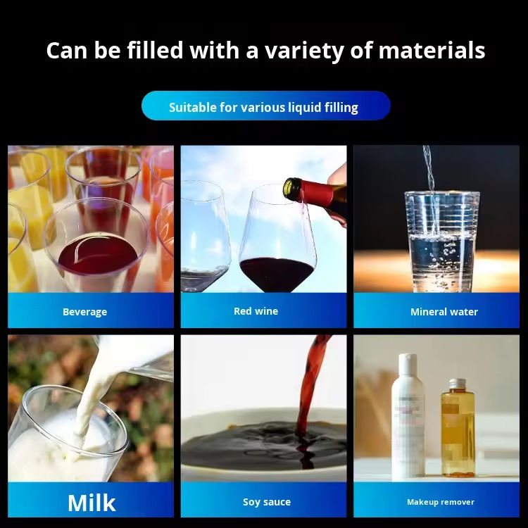 निर्माता पूरी तरह से स्वचालित क्रीम तरल दोहरे उद्देश्य वाली शहद कॉस्मेटिक सॉस वायवीय मात्रात्मक भरने की मशीन