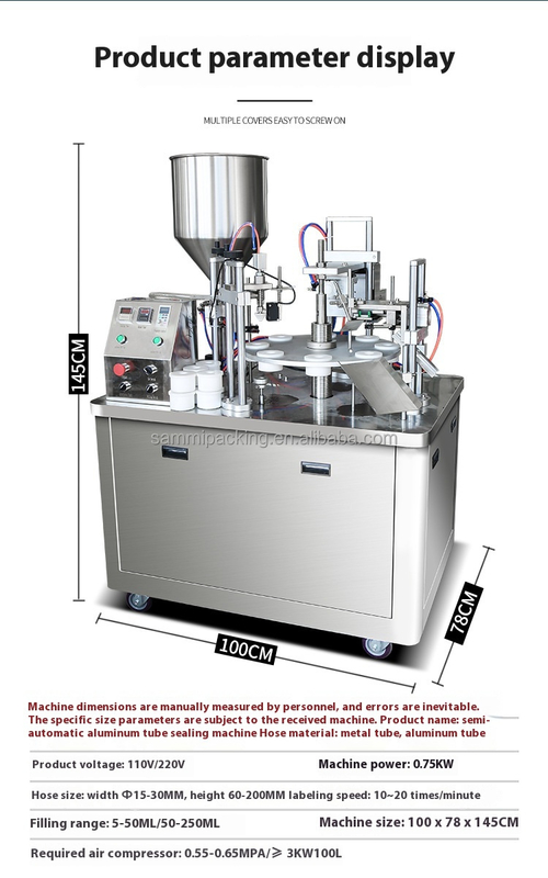 Factory Price Automatic Ultrasonic Tube Sealer High Speed Rotary Type Soft Tube Filling and Sealing Machine for Cosmetic