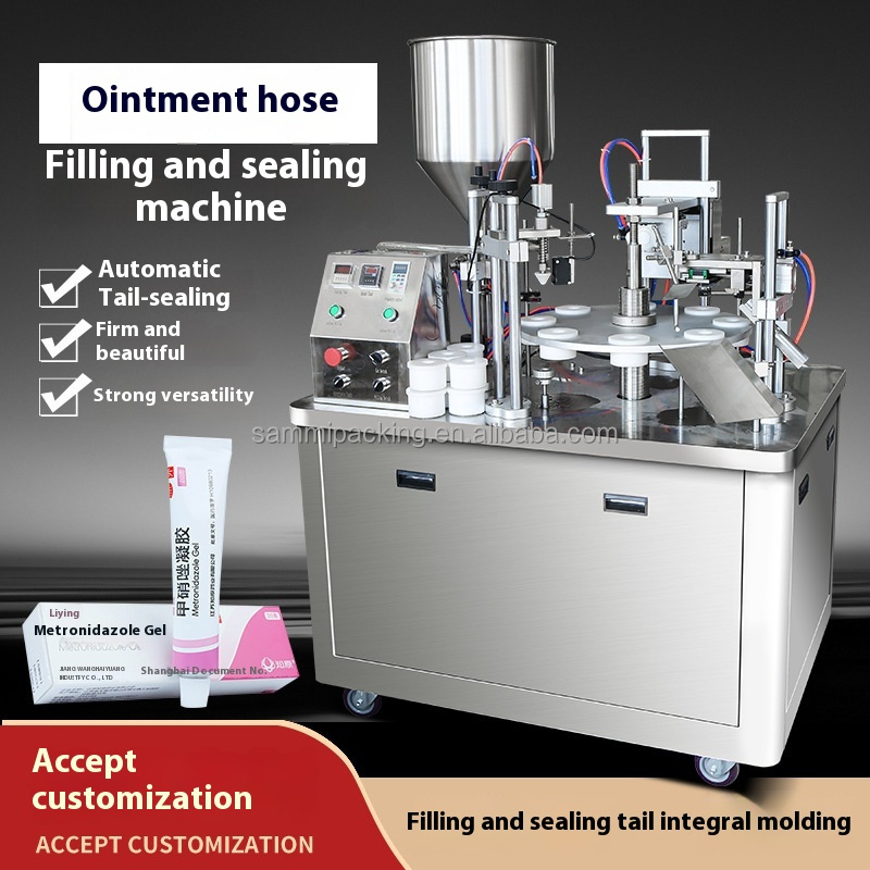 Factory Price Automatic Ultrasonic Tube Sealer High Speed Rotary Type Soft Tube Filling and Sealing Machine for Cosmetic