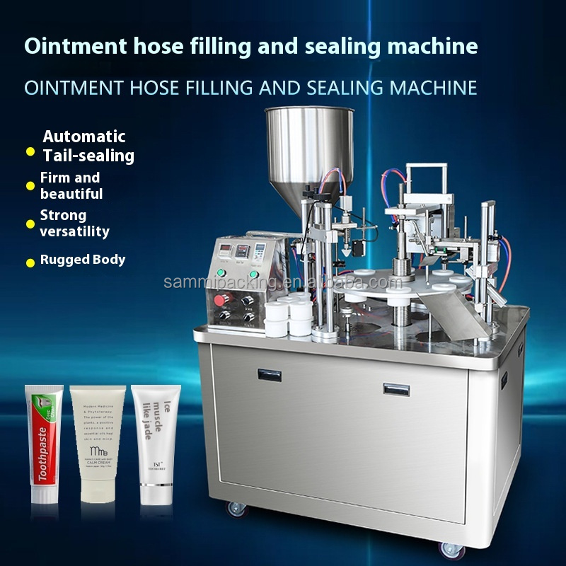 Factory Price Automatic Ultrasonic Tube Sealer High Speed Rotary Type Soft Tube Filling and Sealing Machine for Cosmetic