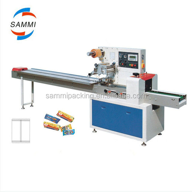 बहुआयामी क्षैतिज तकिया पैकेजिंग मशीन कुकीज़ चॉकलेट बार पेय मुख्य कार्य फॉर्म भरें सील स्लिटिंग इंजन
