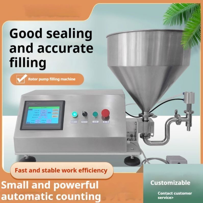 रोटरी खाद्य जाम तेल रोटर लोब भरने पंप चॉकलेट भरने वाला मूंगफली लोशन कॉस्मेटिक क्रीम पेस्ट भरने की मशीन