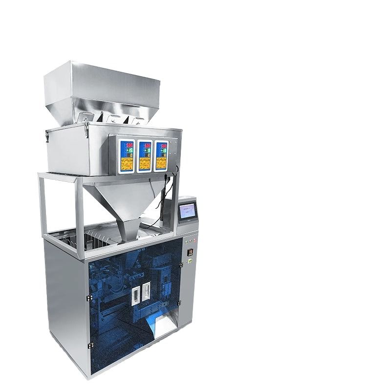 पूरी तरह से स्वचालित इलेक्ट्रिक खाद्य मशीन पाउच दाना बीज चाय अखरोट फ़ीड मात्रात्मक ज़िपर बैग पूर्व-निर्मित बैग प्लास्टिक के लिए