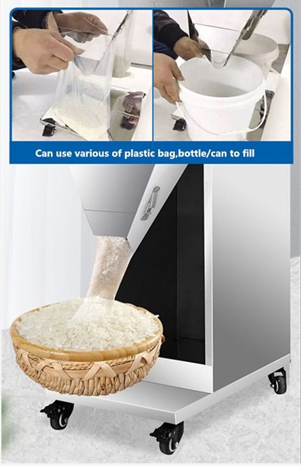 कण पाउडर के लिए नवीनतम 999g/1500g/3000g/5000g स्वचालित इलेक्ट्रॉनिक तौलने वाली भरने की मशीन