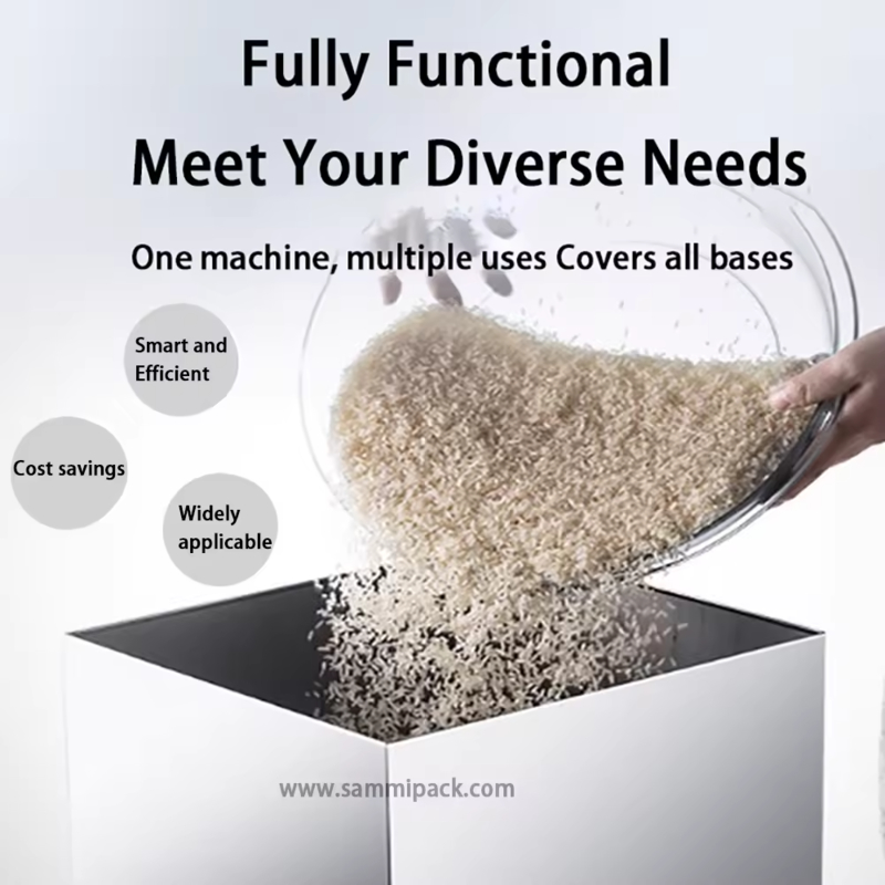 New Arrivals Multi-Function Automatic Feeding 50-3000g Rice Powder Filling Machine Weighing and Packaging for Food Commodity