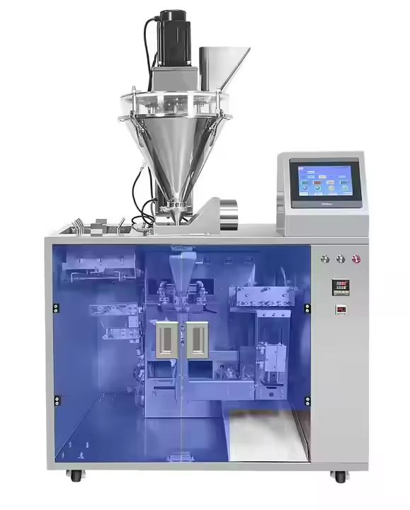 चेन पैक स्टैंड अप ज़िपर पॉच पैकिंग मशीन कुत्ते के भोजन वजन भरने सील मशीन प्लास्टिक बैग पैकेजिंग के लिए