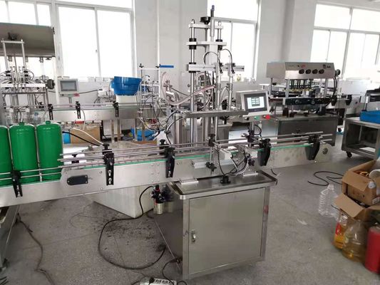 तरल बोतल भरने की ढक्कन और स्वचालित लेबलिंग मशीन