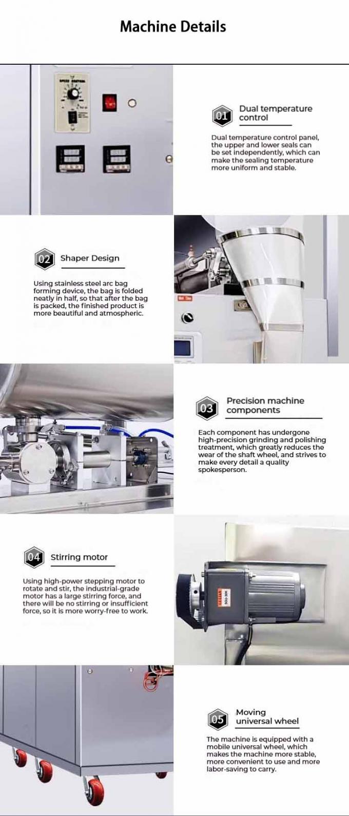 चिली टमाटर गर्म सॉस मूंगफली पेस्ट केचप तरल दूध भरने पैकेजिंग मशीन तरल सॉस पैकेजिंग मशीन 5